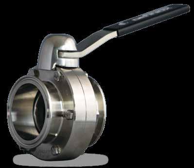 co/ca TOP-FLO Value Butterfly Valves Ideally suited for the beer and wine industries Material: 316L SS Sizes: