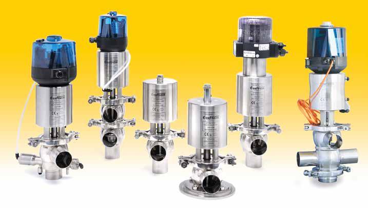 The valve offers: Simple and high-tech design Patented solution 3-A design Numerous command-acs control top options LED control top Available in sizes 1-1/2-4 topln.
