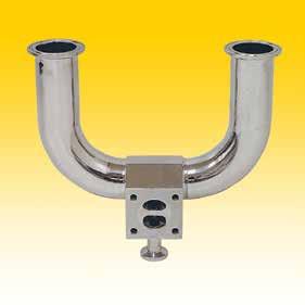 Valves are available with butt weld or sanitary clamp end connections