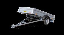 Series 1000 Flatbed / wheels-in trailers STEELY The small but strong trailers perfect for garden, trading and hobby. From 750 kg up to 1.5 ton gross weight.
