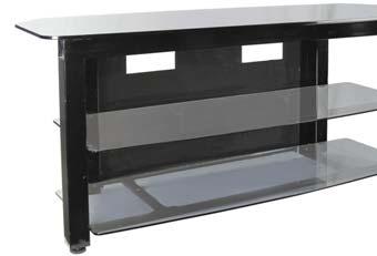 All middle shelves are conveniently adjustable to meet your equipment spacing requirements while rear panels