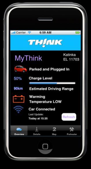 Features Mindbox EV Telematics System (optional): Integral part of THINK EV drive system