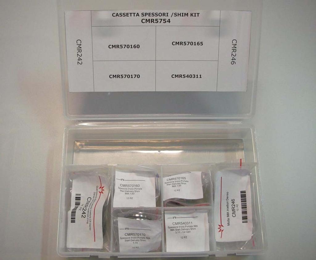 COMMON-RAIL SPARE PARTS CATALOGUE CMR5754 SHIM KIT FOR PRE-INJECTION SENSITIVITY AND QUANTITY