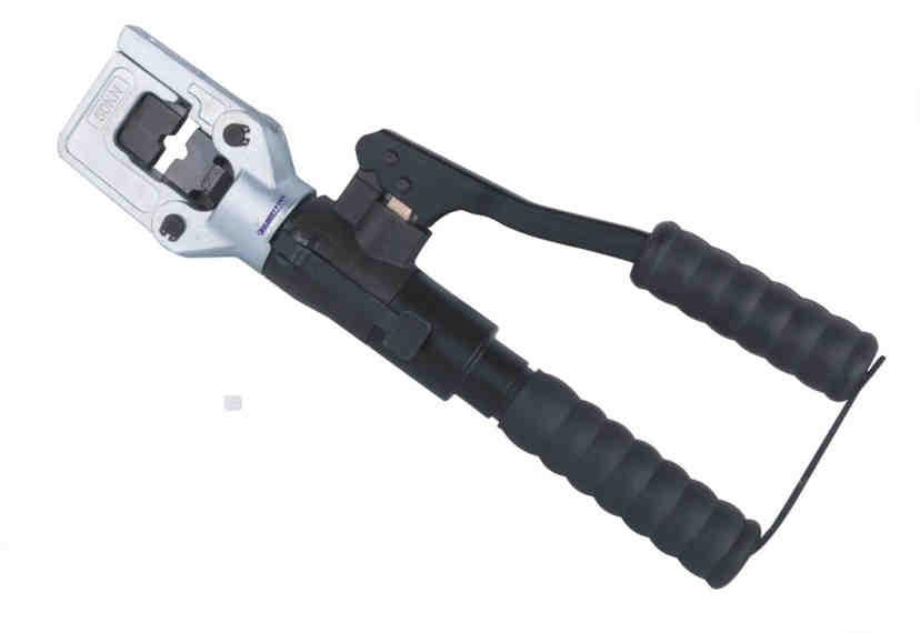 Hydraulic crimping tls with pwer 50 kn - 240 mm² PH-51 Hand tw-speeds hydraulic crimping tl tw speeds faster speed is t easy hld the terminal, after that tls is autmaticaly