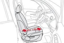 Comfort Front seats Seat consisting of a seat cushion, a seat back and a head restraint which can all be adjusted to