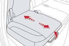 Comfort Rear seats Each section (1/3-2/3) can be adjusted individually.