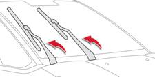 Visibility Automatic rain sensitive windscreen wipers The windscreen wipers operate automatically, without any action on the part of the driver, if rain is detected (sensor behind the rear view