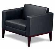 PRESTIGE SERIES Solid hardwoods, genuine leather upholstery and clean, modern lines.