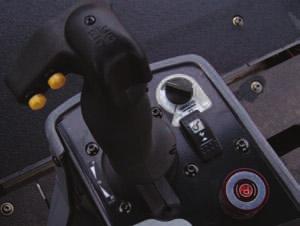 Steering Console The entire console tilts for simple entrance and exit. A lockable vandal cover is provided for the console.