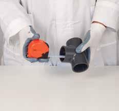 The adhesives/solvent cements must be selected according to the type of thermoplastic resin to weld, in that the nature of the solvents vary, as does the weld material contained in them.