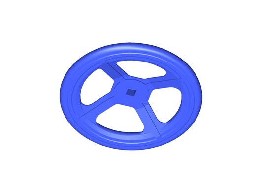 ACCESSORIES Handwheel: ergonomically shaped Metal, blue RAL 5015 DN SQ Diameter Article No. blue* Weight 40/50 14/17 200 mm 13888.00 0,8 kg 65/80 17/19 250 mm 13889.