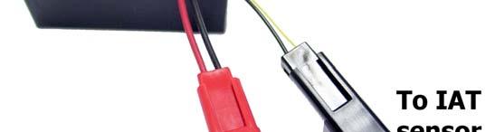 The black (cavity A) will attach to the black IAT wire on your vehicle, and the tan (cavity B) attaches to the tan or other color wire which is the IAT signal wire.