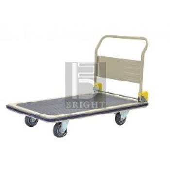 Trolley Model : MT-1043 Size : 770mm(W) x 1235mm(D) x 815mm(H) Capacity : 400kg Castor : 150mm(Dia) Grey TPR Wheel 2 Swivel & 2 Rigid Model : MT-1044 Size : 770mm(W) x
