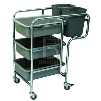 3UC-612 3 Tiers Utilities Cart c/w 3 Side Cover