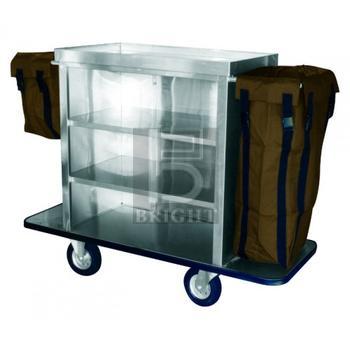 MDT-206/SS / MDT-204/SS CLS Product Name : Stainless Steel Maid Trolley Model : MDT - 206/SS (Big) Size : 1486(W) x 559(D) x 1168(H)mm Model : MDT - 204/SS (Small) Size : 1310(W) x 559(D) x 886(H)mm