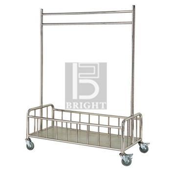 LD-LHT-301/SS Product Name : Stainless Steel Linen Hanging Trolley
