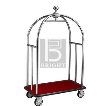 LD-BCT-412/SS Product Name : Stainless Steel Birdcage Styling Carts ( Hairline Finish ) Model : LD-BCT-412/SS Size : 1140(W) x 670(D) x 1900(H)mm Note : Come with 200mmØ Pneumatic Wheels