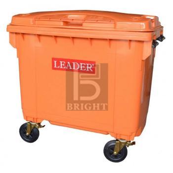 Orange, Green 80L Mobile Garbage Bin Mobile Garbage Bins 80L 80 Litres (