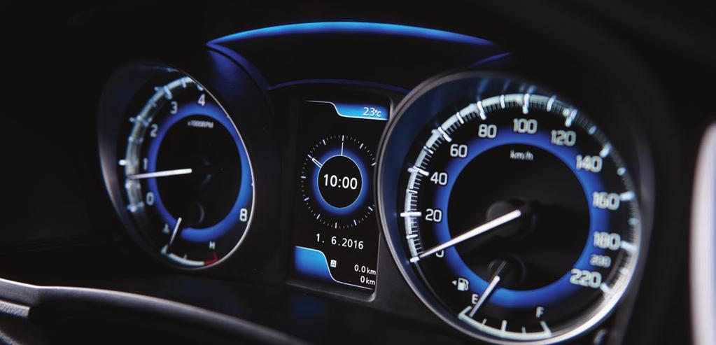 INNOVATION INFORMATION Slip into the driver s seat and the first thing you ll notice is the highly visible display unit at the centre of the instrument cluster which gives a clear and constant