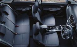 passengers experience an expansive sense of space, ease and comfort.