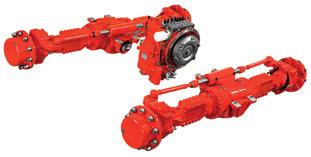 Our solutions Front & Rear Axles, modular or monolithic structure, steering or rigid, with or without integrated indipendent suspension; material handling powertrains Electronic Control Units for