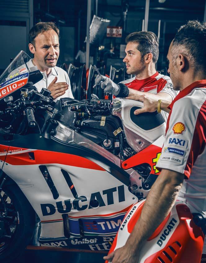 5 Davide Tardozzi is a long-standing fixture at Ducati Corse. The Team Manager was a successful superbike racing rider in the 980s. We re a family.
