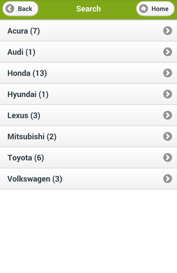 Step Three: Select Vehicles After you enter your Inventory list,