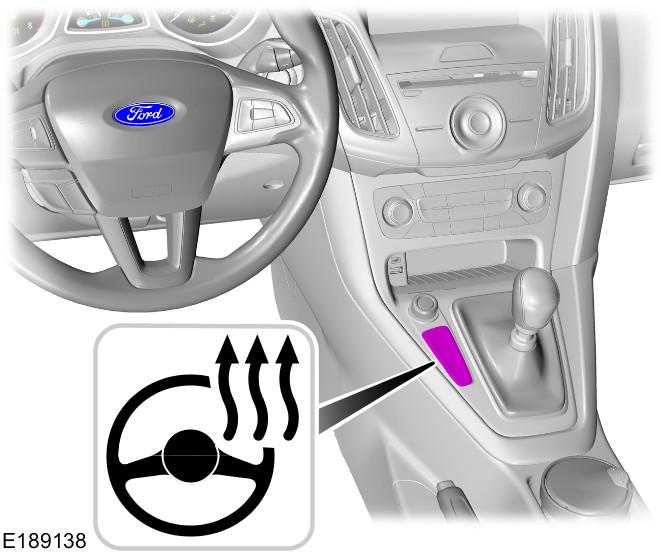HEATED STEERING WHEEL Press the button to switch the system on. The LED on the switch illuminates when the system is on.