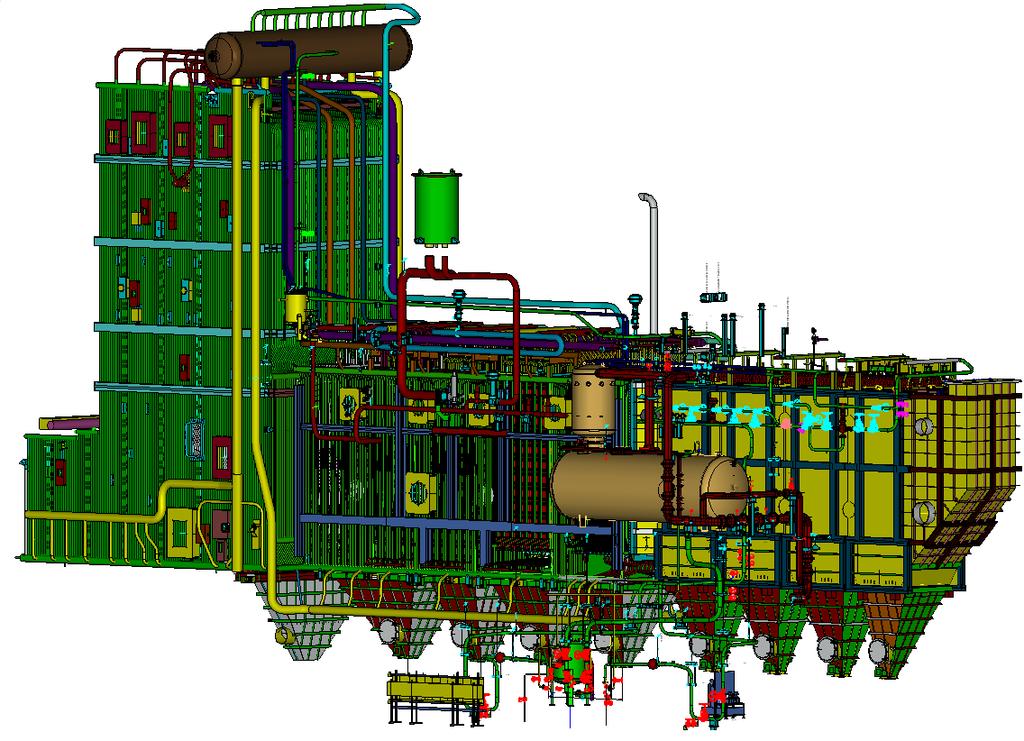 Biomass grate boilers OSr-49 WIESBADEN OSr-49 Main boiler parameters: Steam capacity: 49 (52) t/h Steam