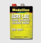Surface Prep Products General Purpose Cleaners Acry-Lac Super Cleaner/ Release Agent A universal solvent cleaner designed to clean-up undercoats, sealants and adhesives.