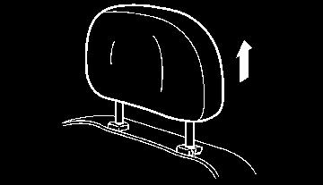 If your ear position is still higher than the recommended alignment, place the head restraint at the highest position. SSS1035Z To raise the head restraint, pull it up.