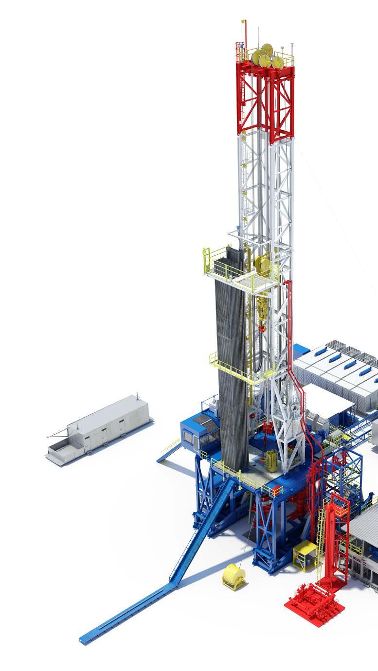 LDP-3000 3,000-hp rig design with 1,500,000-lbf hookload and 135/8-in, 15,000-psi BOP No.