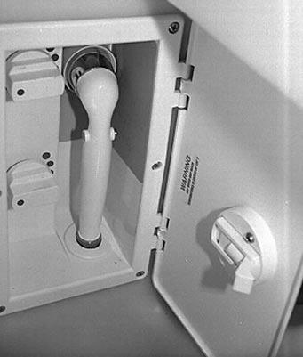 Chapter 2: Features/Systems Transom Shower The transom shower is located near the transom door.