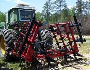 4.4 Unverferth Spring Cultivator The Unverferth cultivator has two hydraulically operated hinge points that allow the cultivator to be
