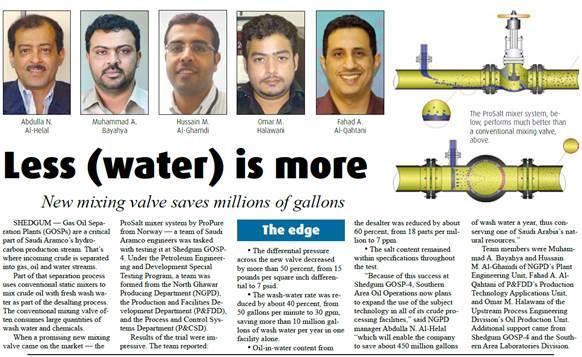 PROSALT CASE STUDIES SAUDI ARABIA Key Results Differential pressure decreased by more than 50% Wash water rate was reduced by 40% from 50