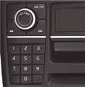 audio system 1 CD select C. 2 Press to turn on/off. Turn to adjust volume. 3 Press to select AM, FM1 or FM2. 4 PHONE: press briefly to activate the hands-free system. Press and hold to deactivate.