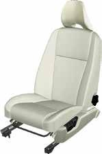 Adjusting the power seat 1 Adjusts lumbar support. 2 Raises/lowers the front edge of the seat cushion. 3 Moves the seat forward/rearward. 4 Raises/lowers the seat. 5 Backrest tilt.