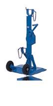 Product Overview Drum Lifters Hydrokat Mini Hydrokat Mini portable, hydraulic cable drum lifter 4-step height adjustable axle bearing, max. axle-ø 76 mm load capacity/pair 4000 kg, hydr.