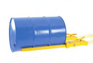 head drums Spring loaded hardened steel jaws grip the chimb or rim of the drum Secured to forks by T bar clamping screws.