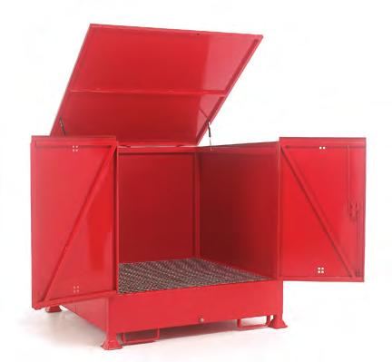 storage (H: 2130mm) (drum rotation frame DS412 fits DS407 - see previous page) Sump capacity 470 ltrs Fork locators o/a L x W x H: 1440 x 1440 x 1500mm All drum sump