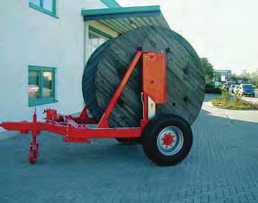 DRUM CARRIER Model: TBF 8020 E Drum Carrier for drums up to Ø 3.200 mm / width: 1.720 mm / weight: 8.