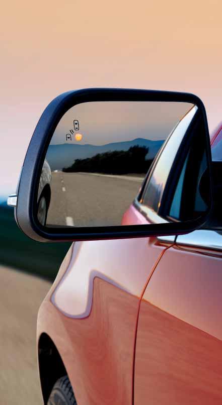 As you slowly back up, BLIS (Blind Spot Information System) with cross-traffic alert is designed to scan for approaching vehicles.