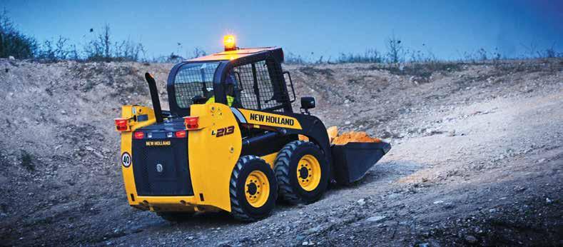 The patented New Holland SUPER BOOM is standard on L218; L220; L225;C232 and C238.