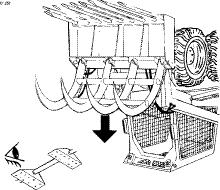 3. OPERATION 3. 6 AUXILIARY HYDRAULICS To operate an attachment such as a grapple fork the Left Hand Control Lever will be used.