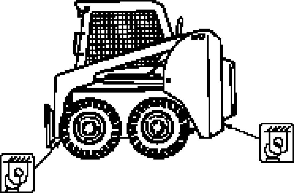 3. OPERATION 3. 7 LIFTING The loader may be equipped with features to use in lifting (for example by crane onto a flatbed trailer or a flat car), for securing, and for extraction (from mud or snow).