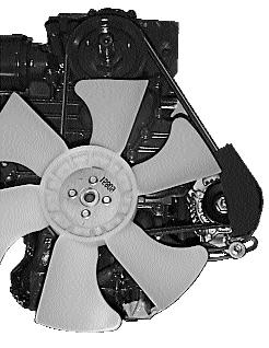 4. MAINTENANCE 4. V-Belt Tension Check the V-belt tension midway between the crankshaft pulley and alternator pulley (Fig. 4.8C). Deflection should be between 1/4 to 3/8 in. (7-9 mm). Fan Pulley 5.