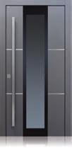 Also available with a vertical glass panel, the Pianura is a modern door perfect for