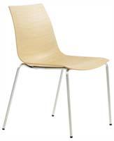 3D Alu grey RAL 9006 Chrome Mat chrome Black 775 3D chair - in polypropylene - White / Black, BI_NE - White / Red, BI_RO - White / Green, BI_VE - White / grå, BI_TO - White / orange, BI_AR Stacks 8