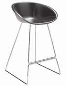 B: Savanna and Prolance (Arne Sørensen Leather) 936 / 932 Gliss bar stool - upholstered in genuine leather Visible