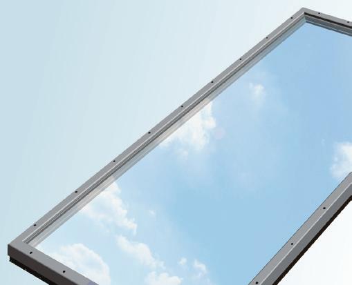 size flat glass unit skylights without loss of thermal efficiency at a fraction of the cost of structural skylights.